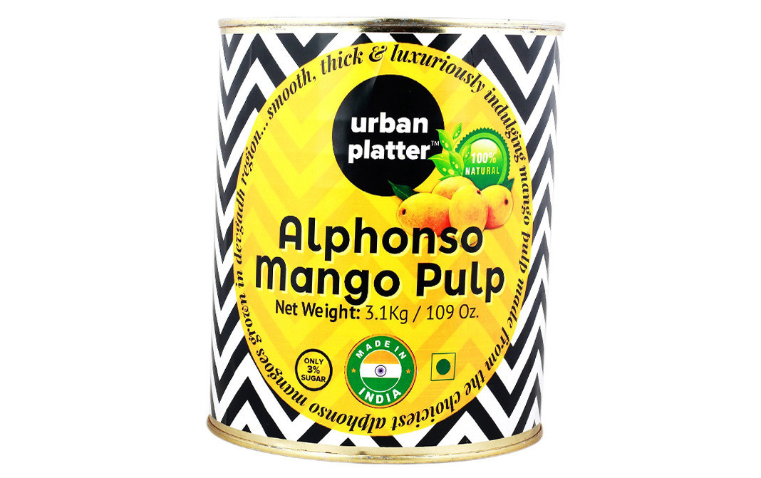 Urban Platter Alphonso Mango Pulp    Tin  3.1 kilogram